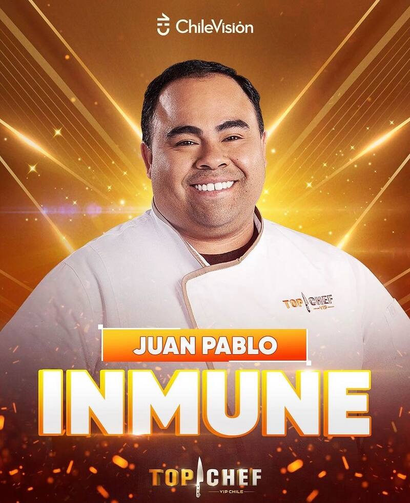 Juan Pablo Álvarez es el nuevo inmune de la semana en "Top Chef VIP".