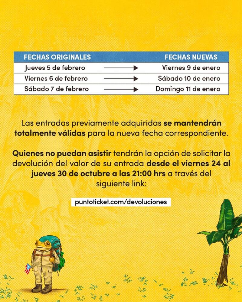 Nuevas fechas para los tres conciertos del Conejo Malo.