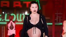 Adriana Lima regresa a las pasarelas para desfilar embarazada de la manera más sexy y tierna