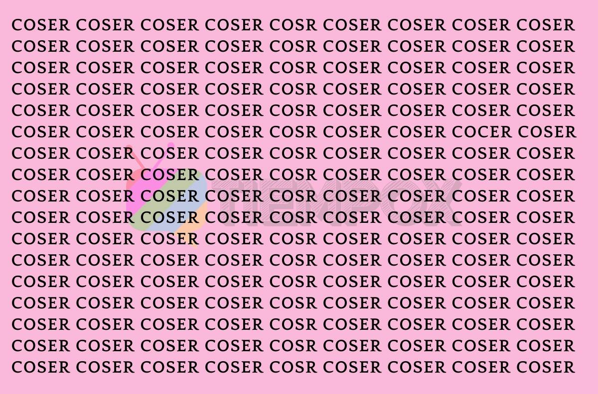 Test Visual: Encuentra la palabra "COCER" en solo 4 segundos