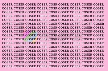 Test Visual: Encuentra la palabra "COCER" en solo 4 segundos