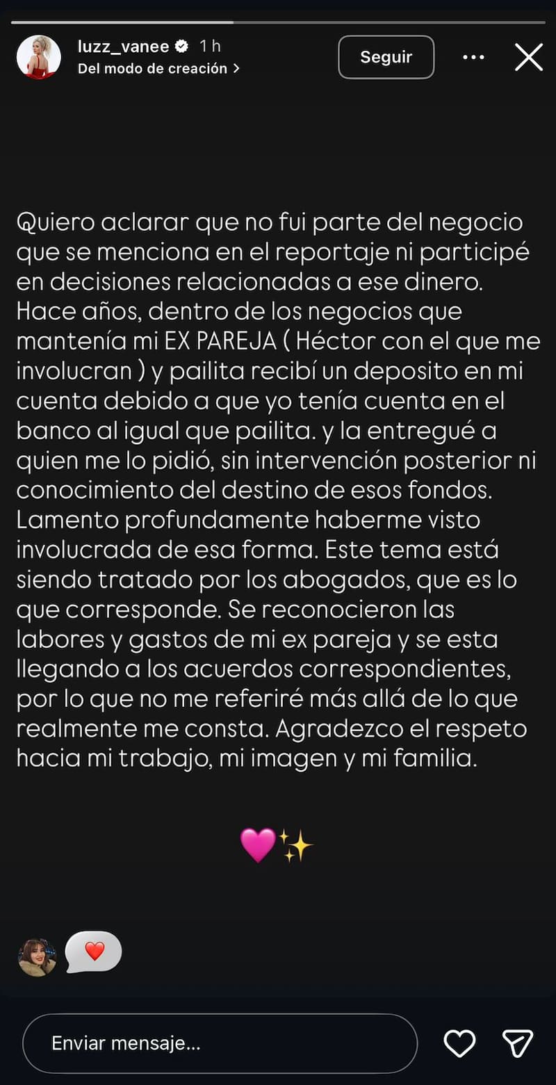 Se hace presente en el conflicto que la involucra con más de $150 millones.
Foto: Instagram