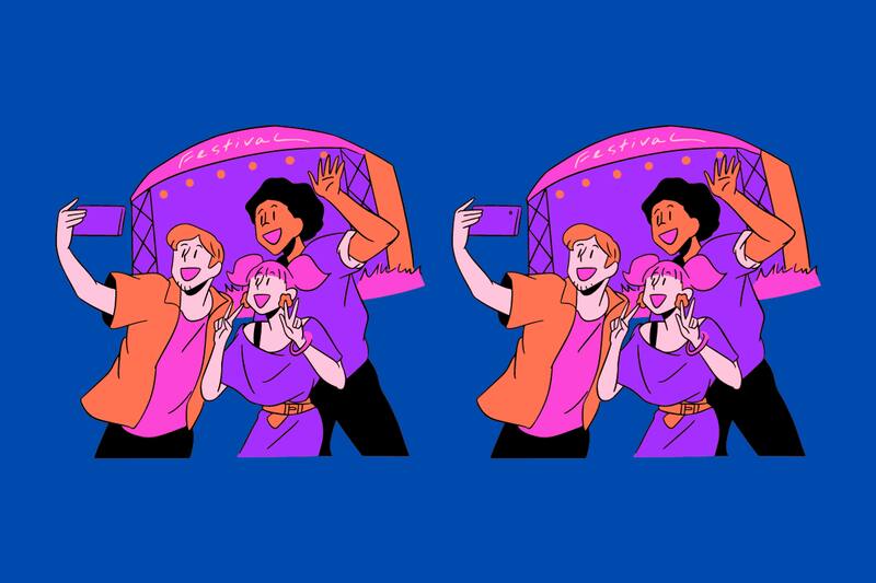 ¿Eres capaz de ver las cinco diferencias entre los grupos de amigos?