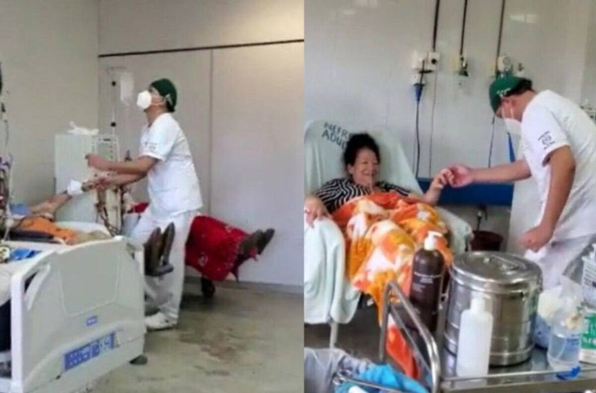 VIDEO: Enfermero se vuelve viral por bailar cumbia para animar a sus pacientes