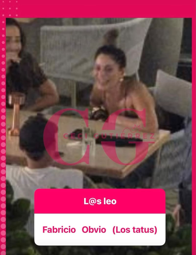 La bailarina fue captada con misterioso galán.