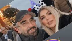 Vicente Fernández Jr. y su novia Mariana González disfrutan de unas vacaciones en Disneyland