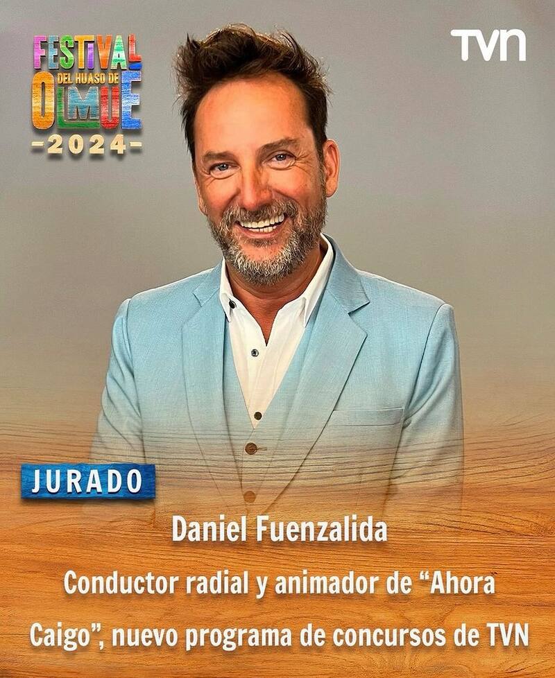 Daniel Fuenzalida es confirmado como jurado del Festival del Huaso de Olmué 2024.