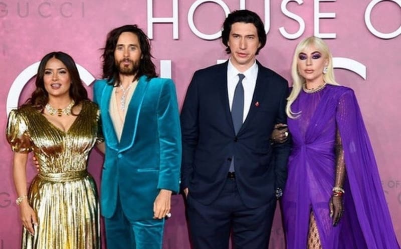 House of Gucci Los actores asistieron vestidos en Gucci, excepto uno - Créditos: Instagram