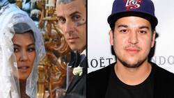 Rob Kardashian no estuvo en la boda de su hermana Kourtney yTravis Barker por una razón