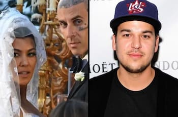 Rob Kardashian no estuvo en la boda de su hermana Kourtney yTravis Barker por una razón