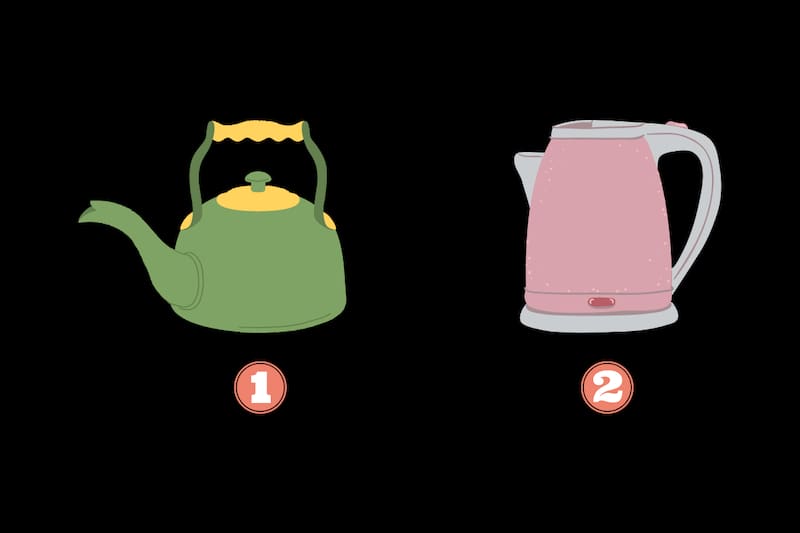 Elige entre la tetera y el hervidor y recibe tu respuesta.