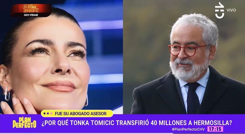 Le habría transferido cerca de 40 millones de pesos al abogado Luis Hermosilla.
Foto: captura @chilevision
