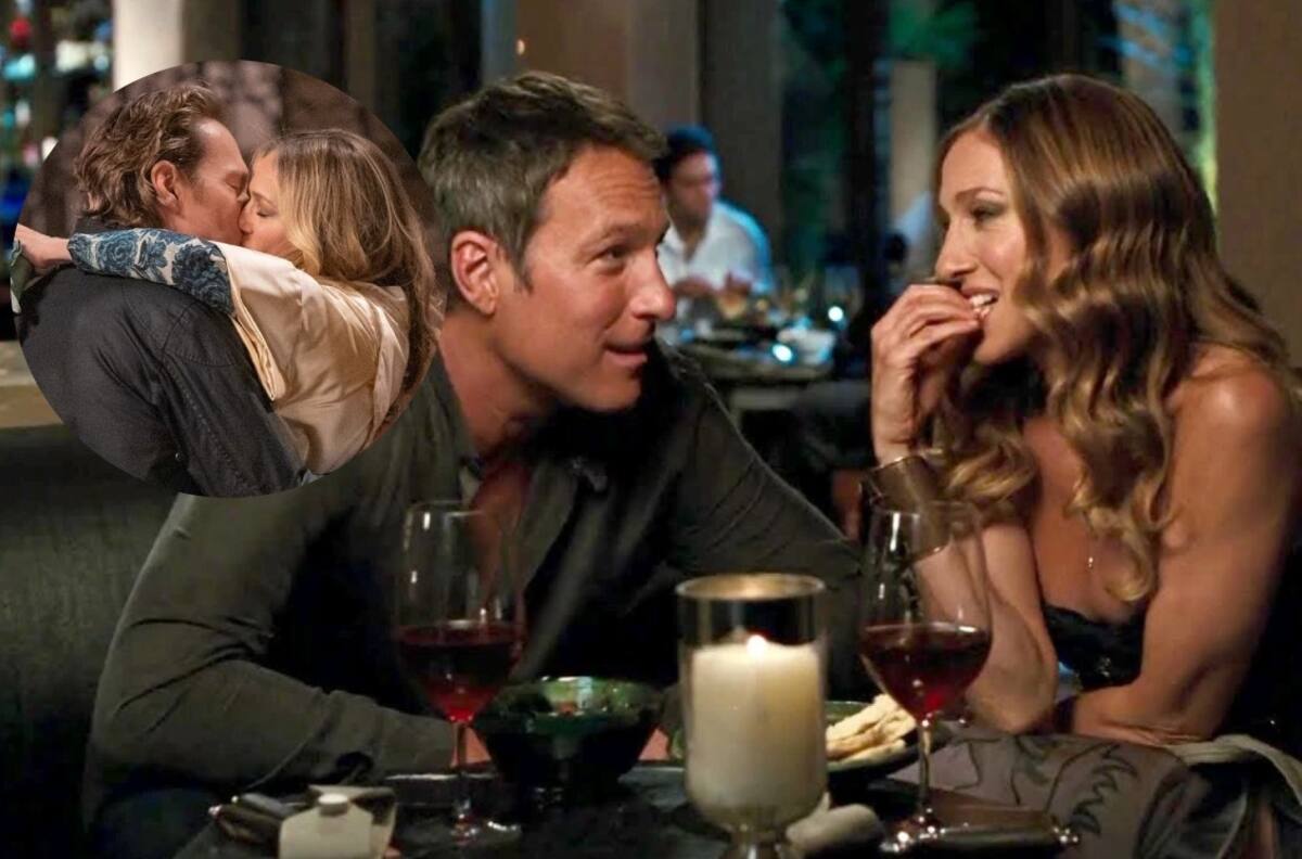Sarah Jessica Parker y John Corbett comparten apasionado beso en set de "And Just Like That"