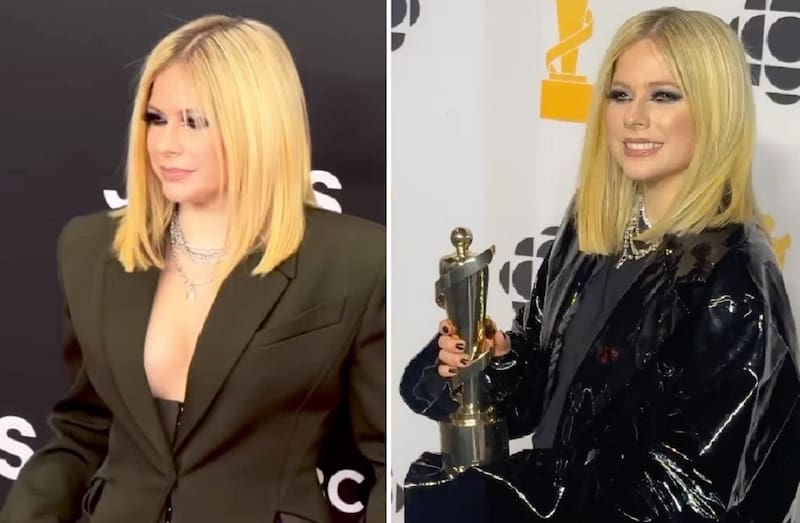 Avril Lavigne La cantante fue una de las premiadas en los Juno 2023. - Créditos: Instagram