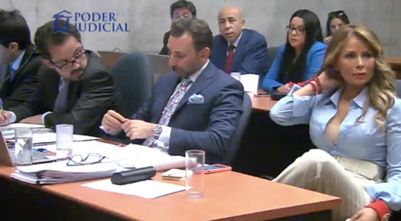 Cathy Barriga durante su segundo día de formalización.