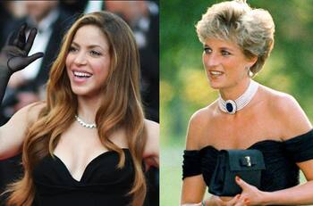 Shakira usa llamativo "vestido de la venganza" y la comparan con Lady Di