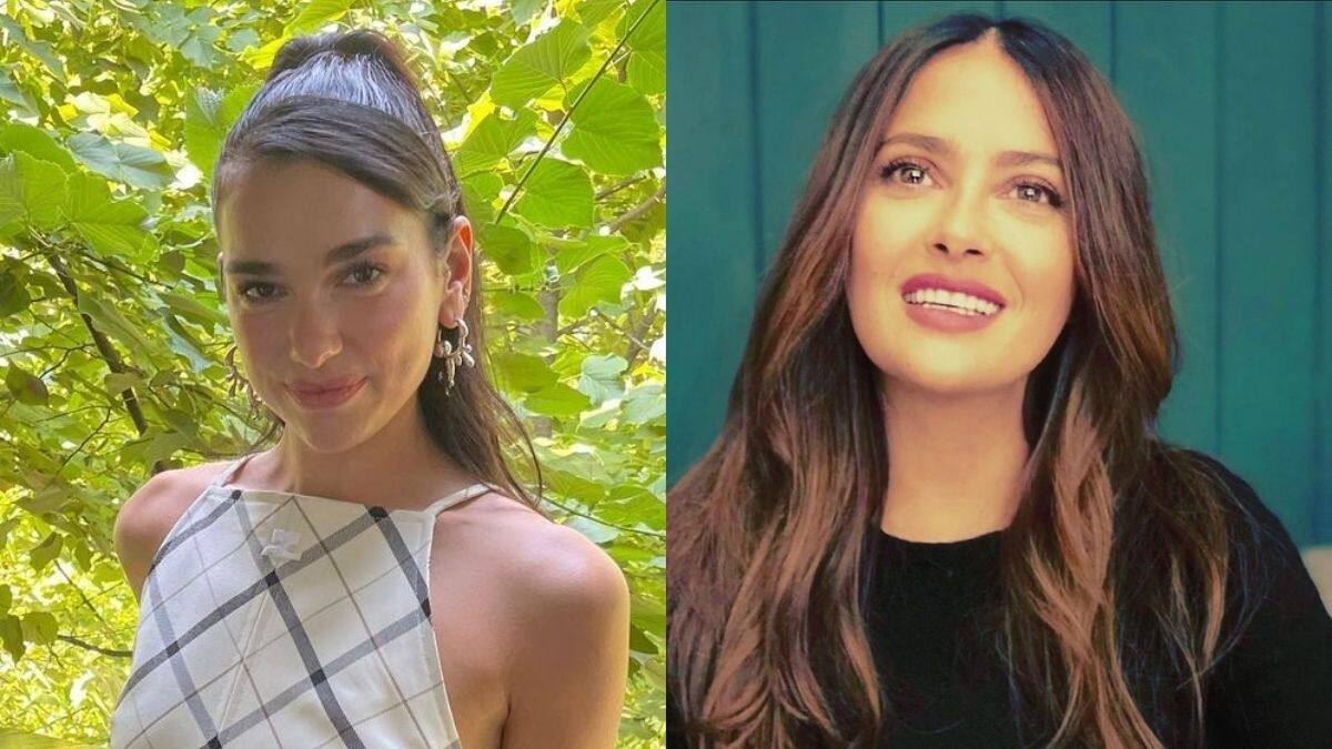 Así fue el día en que Dua Lipa le rindió homenaje a Salma Hayek con su look