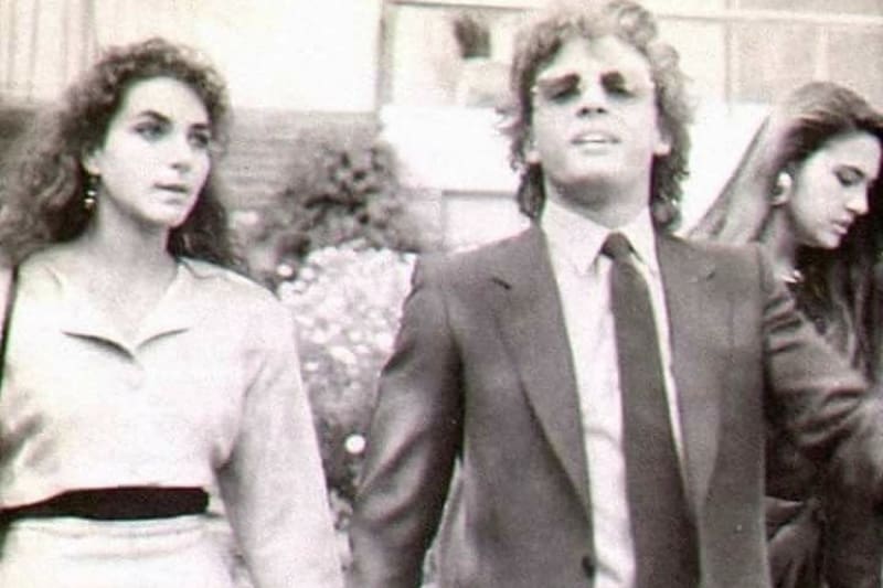 La pareja en 1987