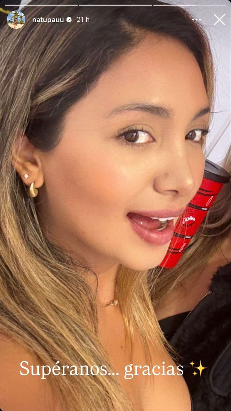 Historia de Instagram.
Foto: Instagram @natupauu