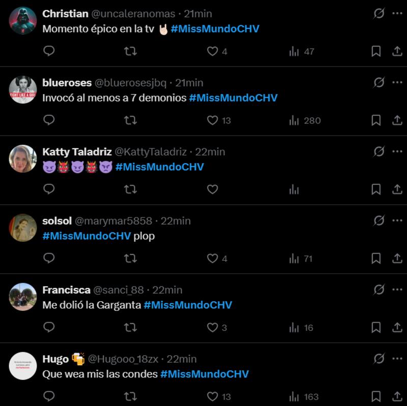 Reacciones a la presentación de Ignacia Fernández de Las Condes.