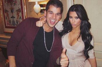 El tierno saludo de Kim Kardashian por el cumpleaños de su hermano Rob Kardashian