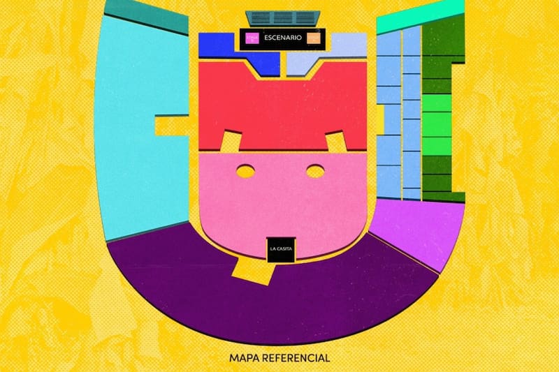 Esta sería la ubicación de la casita en el "DTMF Tour"