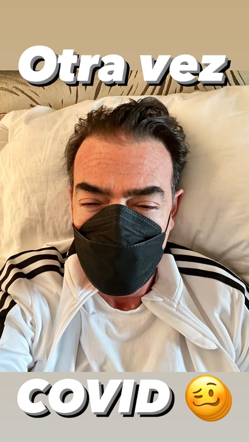 Así dio a conocer el actor y productor que nuevamente se contagió de coronavirus.