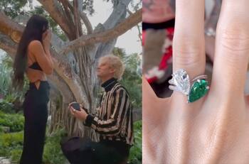 Machine Gun Kelly diseñó el hermoso anillo de compromiso para Megan Fox