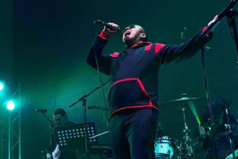 Chancho en Piedra Ante un público reducido para medir el impacto de la música en vivo en la actual situación sanitaria en Chile - Créditos: Instagram @scd_chile