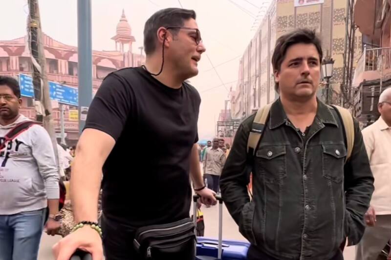 Francisco Saavedra y Jorge Zabaleta Vivieron un tenso momento en su viaje a Nueva Dalhi que terminó en carcajadas. - Créditos: Instagram