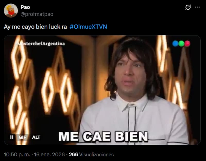 Los memes y reacciones que dejó la rutina del argentino en Olmué 2026.