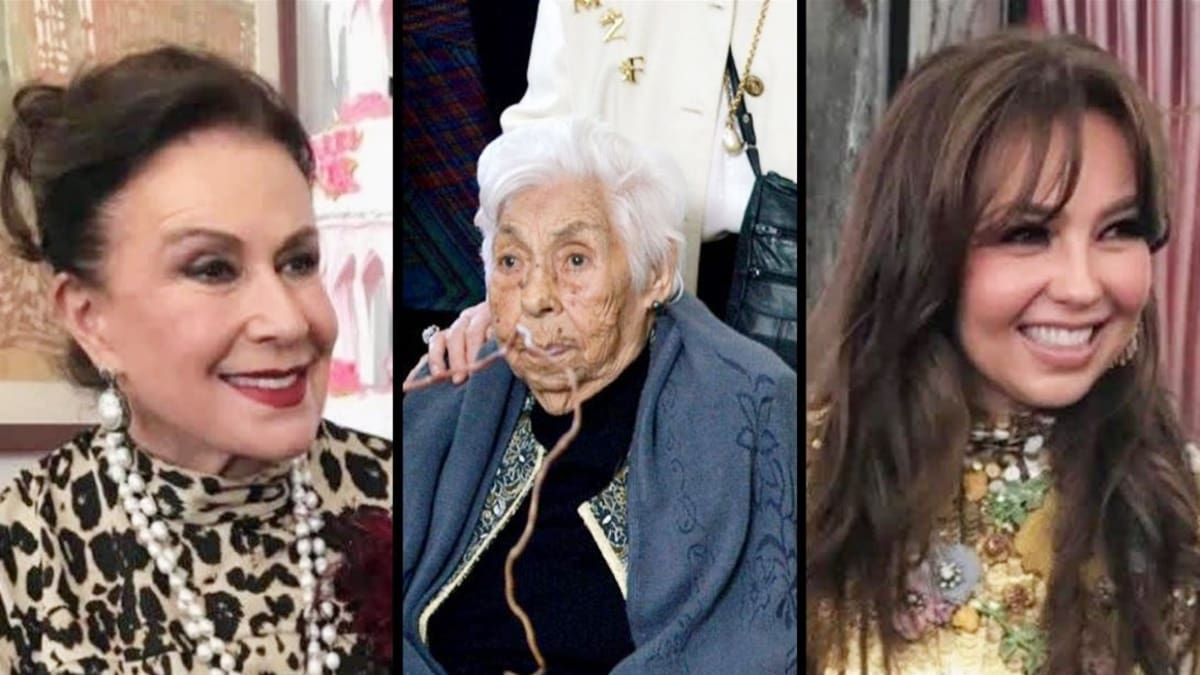 Thalía y Laura Zapata: Así celebraron a su abuelita Eva Mange en su cumpleaños 100