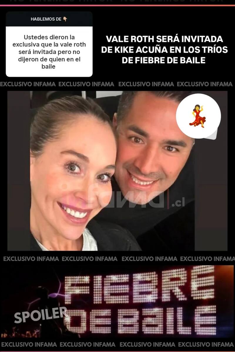 La modelo estará en Fiebre de Baile apoyando a Kike Acuña.