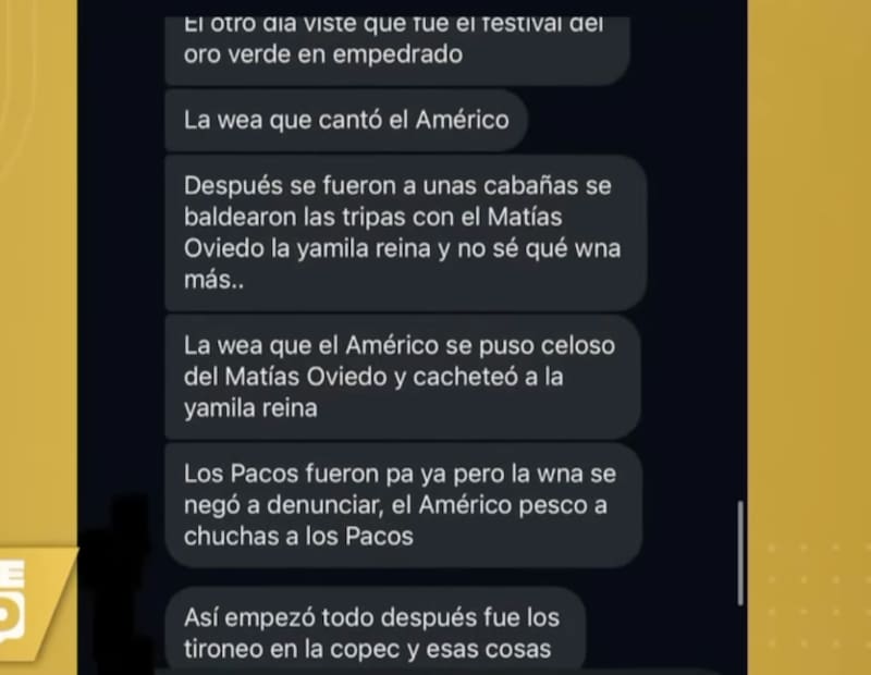El cantante se habría puesto celoso de Matías Oviedo.