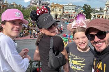La Familia Beckham disfruta de días de descanso en Disney World