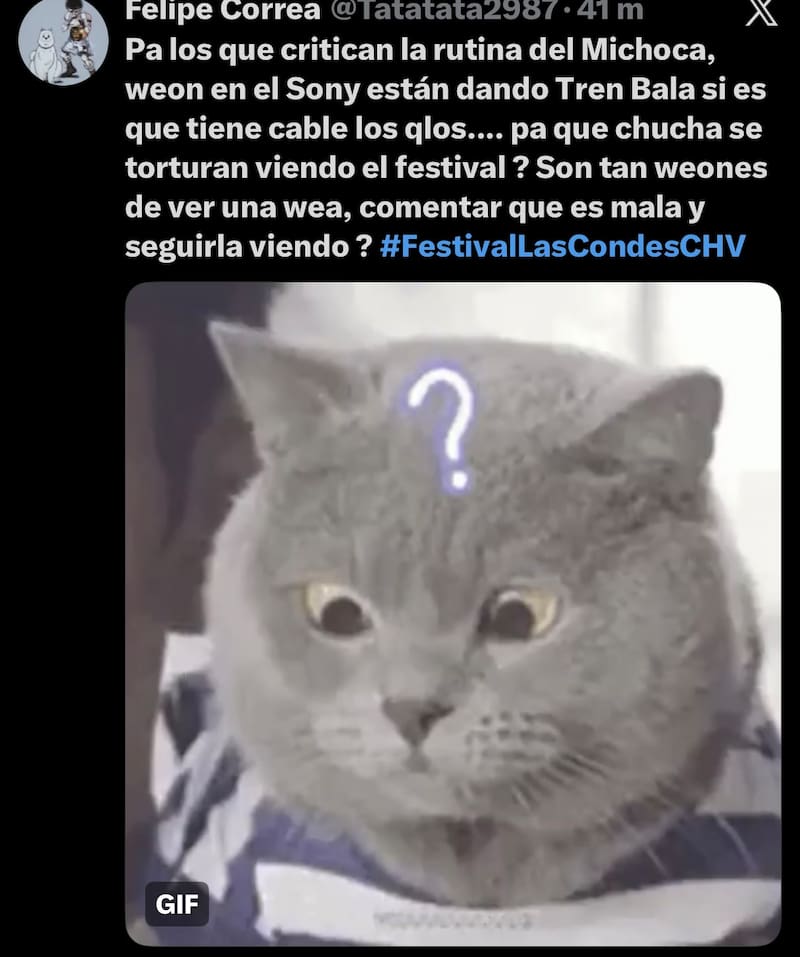 Las reacciones del show del comediante.