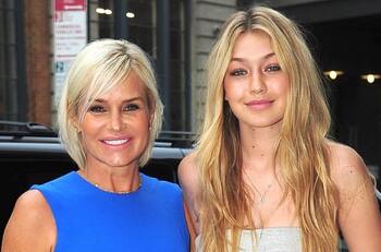 Madre de Gigi Hadid reacciona al romance de su hija con Leonardo DiCaprio