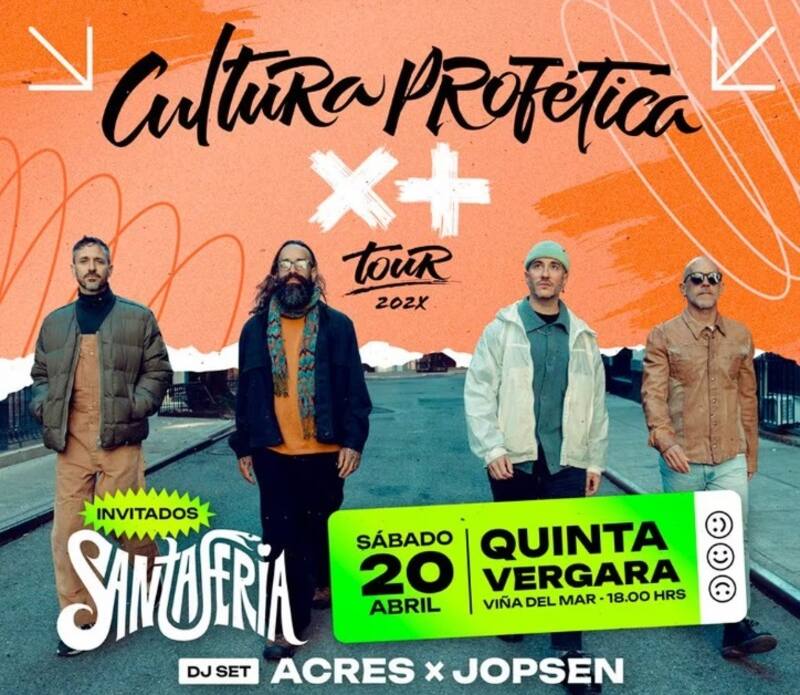 Cultura Profética volverá a Chile en abril. Créditos: Instagram