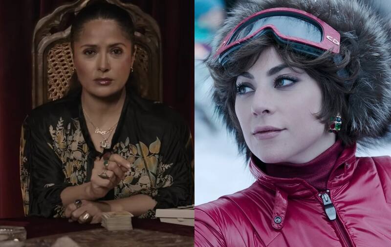 Salma Hayek y Lady Gaga La cantante dio vida a Patrizia y la mexicana a Pina en "House of Gucci" - Créditos: Reproducción