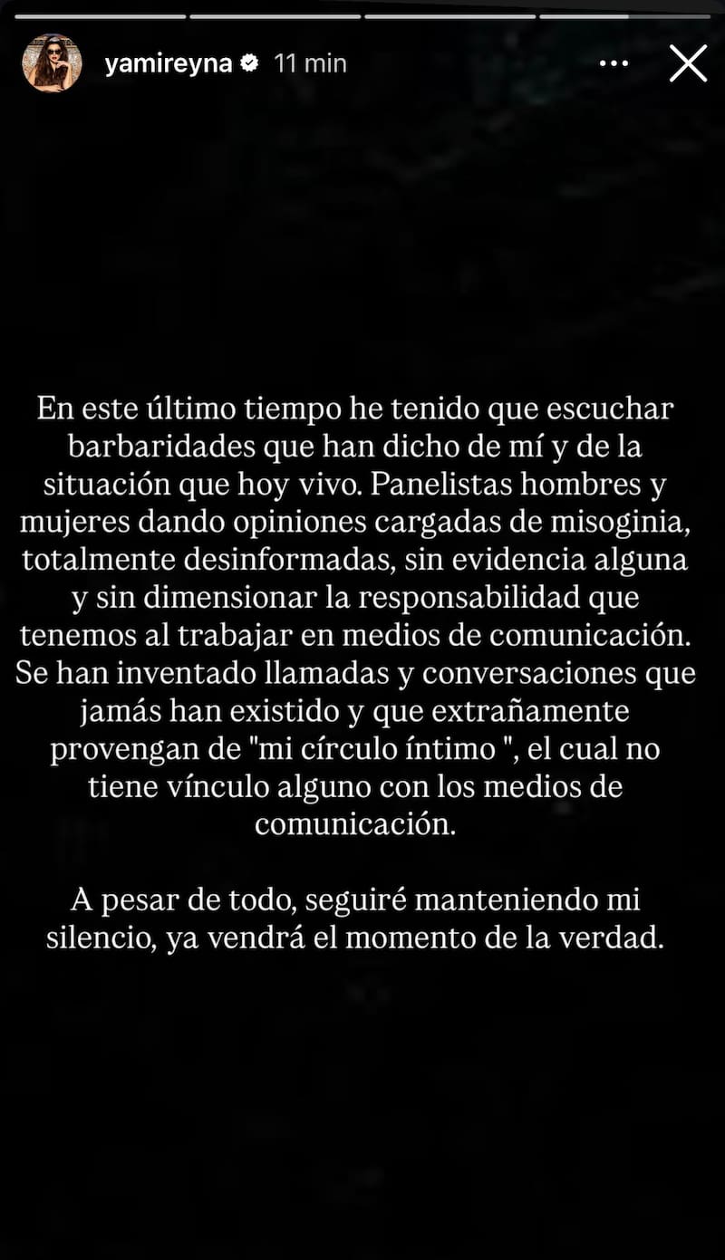 No dijo nombres, pero el mensaje viene justo luego de la crítica de Pancha Merito. Foto: Captura