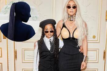 Hija de Kim Kardashian, North West, a los 9 años cubre su rostro con máscara de látex