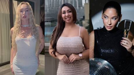 Brillos y blanco total: Los looks de Año Nuevo con los que los famosos arrasaron