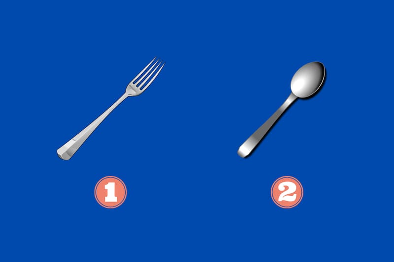 Elige entre el tenedor y la cuchara y conoce qué tan determinado eres.