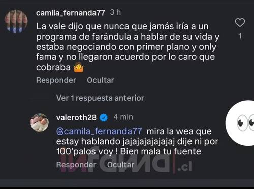 La modelo estalló contra una usuaria.