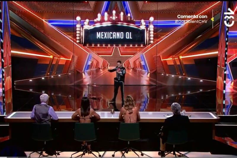 Momento en que el comediante se presentó en el programa Got Talent. Foto: YouTube Chilevisión