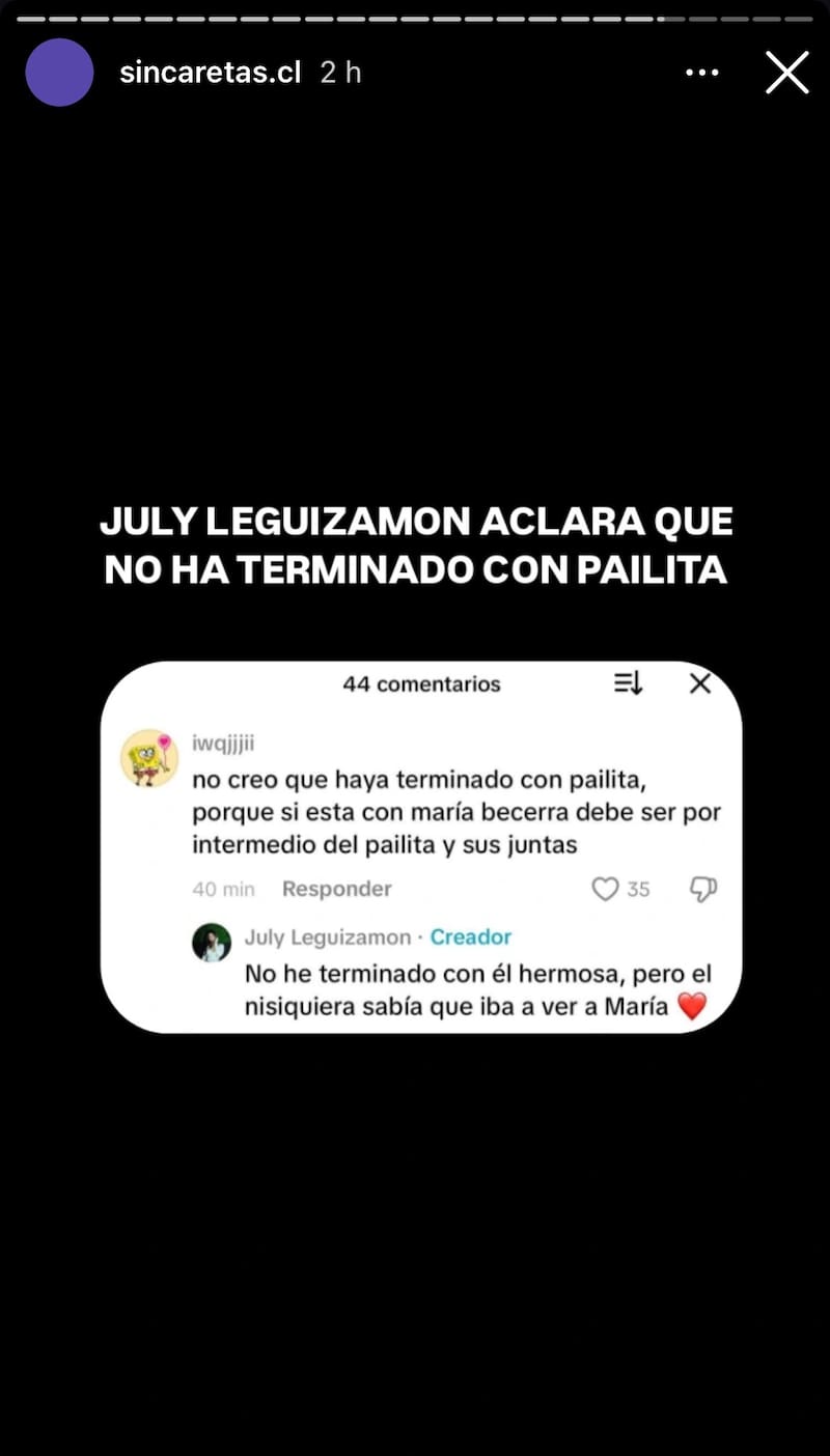 Niega en Instagram que haya terminado con Pailita y aprovechó de negar que fuera por él la reunión con Becerra.