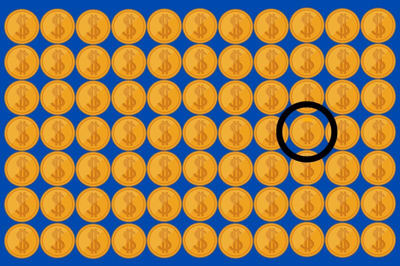 ¡Aquí estaba la moneda diferente!