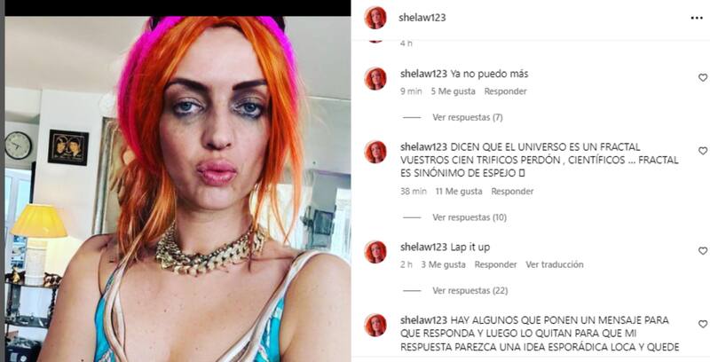 Sheila Devil , hija de Camilo Sesto, en instagram