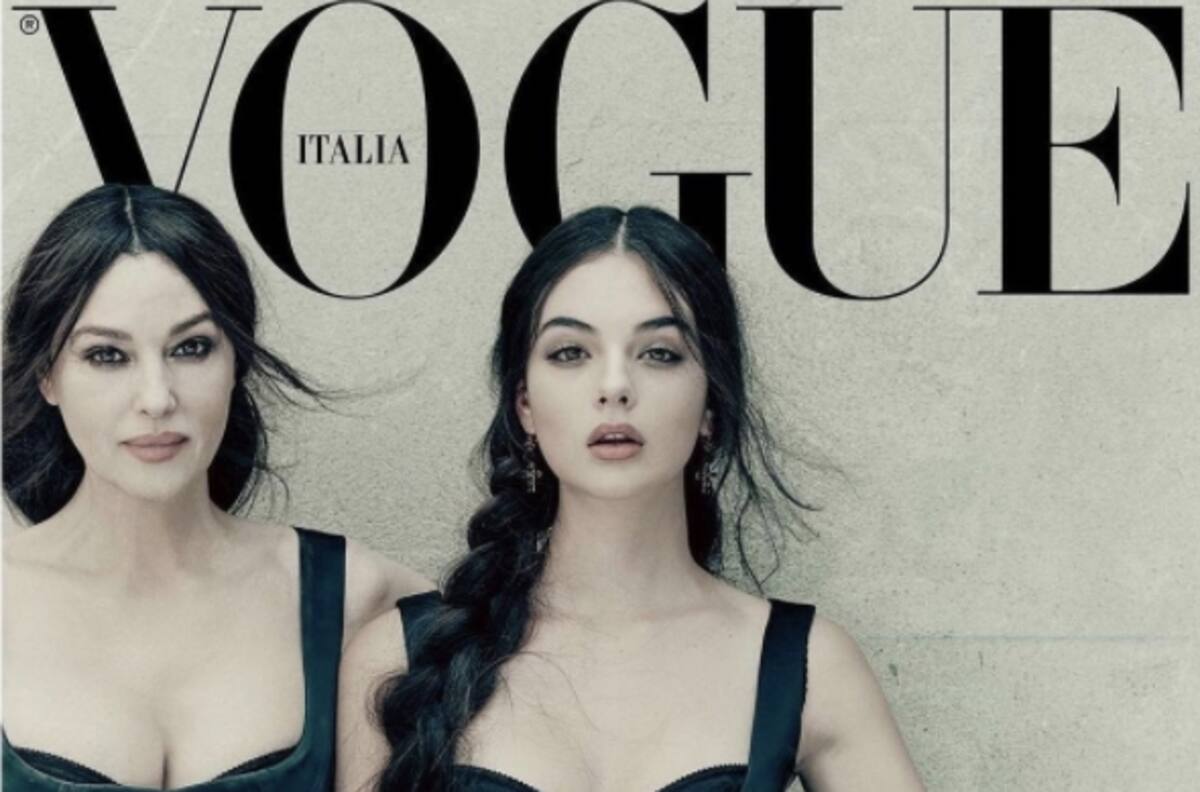 Dos bellezas de antología: Mónica Bellucci y Deva Cassel en la portada de Vogue