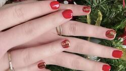 Uñas navideñas para celebrar la llegada de Papá Noel